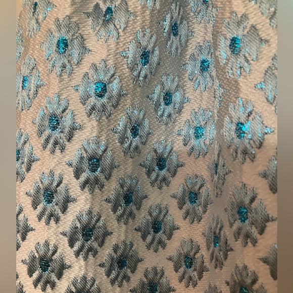 Hill House Home Ice Blue Brocade Ellie Nap Dress XS - Picture 5 of 10
